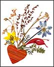 Notecard Gallery, Christl Iausly, wildflower art