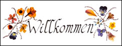 Willkommen Calligraphy Saying by Christl Iausly